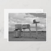 ニューメキシコのヴィンテージの農村メールボックス ポストカード (正面/裏面)