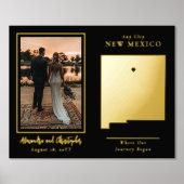 ニューメキシコの写真を撮り始め結婚た場所 箔ポスター (正面)