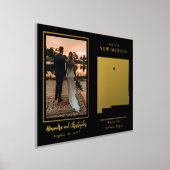 ニューメキシコの写真を撮り始め結婚た場所 箔ポスター (レイダウン)