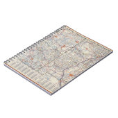 ニューメキシコの古い道路地図アリゾナ1951 ノートブック (左側)