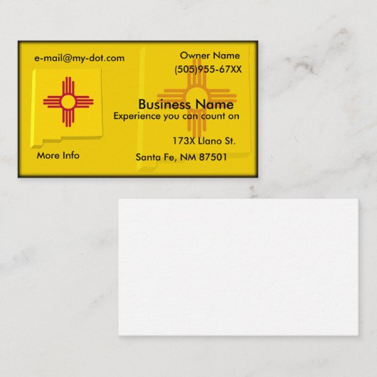 ニューメキシコの名刺 名刺 (正面/裏面)
