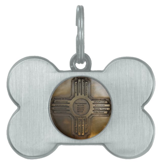 ニューメキシコの国家ジア ペットネームタグ (正面)