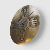 ニューメキシコの国家ジア ラウンド壁時計 (傾斜)