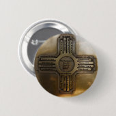 ニューメキシコの国家ジア 缶バッジ (正面&裏面)