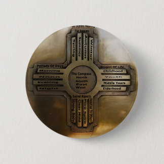 ニューメキシコの国家ジア 缶バッジ