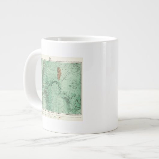 ニューメキシコの土地分類図2 ジャンボコーヒーマグカップ (正面左)