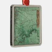 ニューメキシコの土地分類図 メタルオーナメント (右)