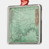 ニューメキシコの土地分類図 メタルオーナメント (左)