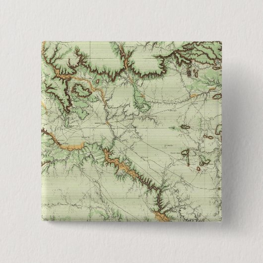 ニューメキシコの土地分類図 缶バッジ (正面)