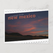ニューメキシコの夕日 ポストカード (正面)