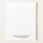 ニューメキシコの奇跡、オレンジのサボテンの花 プランナー手帳 (裏面)