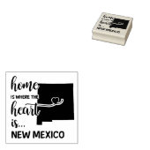 ニューメキシコの家はハート ラバースタンプ (押印)