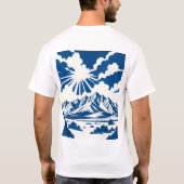 ニューメキシコの山々 Tシャツ (裏面)