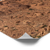 ニューメキシコの山の赤い岩16x20 ポスター (角)