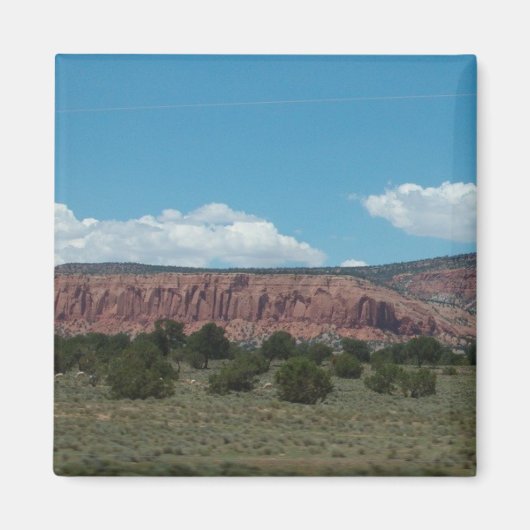 ニューメキシコの山の風景。 マグネット (正面)
