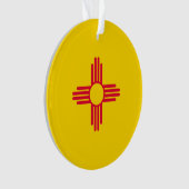 ニューメキシコの州の旗のデザイン オーナメント (正面)