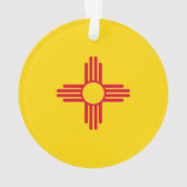 ニューメキシコの州の旗のデザイン オーナメント (裏面)