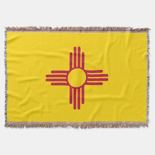 ニューメキシコの州の旗 スローブランケット (正面)