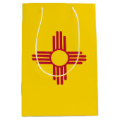 ニューメキシコの州の旗 ミディアムペーパーバッグ (正面)