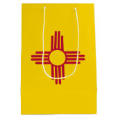 ニューメキシコの州の旗 ミディアムペーパーバッグ (裏面)