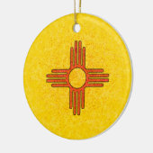 ニューメキシコの旗のオーナメント セラミックオーナメント (左)