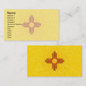 ニューメキシコの旗の名刺 名刺 (正面/裏面)