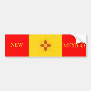 ニューメキシコの旗 バンパーステッカー