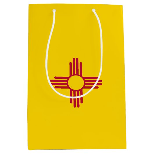 ニューメキシコの旗 ミディアムペーパーバッグ (正面)