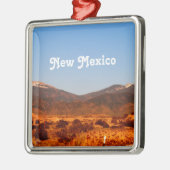 ニューメキシコの景色 メタルオーナメント (左)