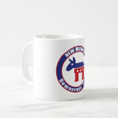 ニューメキシコの民主党 コーヒーマグカップ (正面左)
