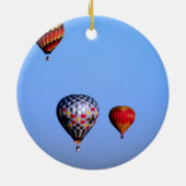 ニューメキシコの気球のフェスティバル セラミックオーナメント (裏面)