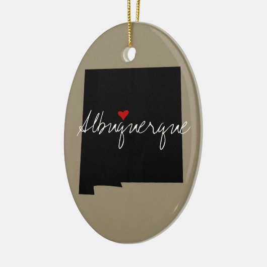 ニューメキシコの町 セラミックオーナメント (左)