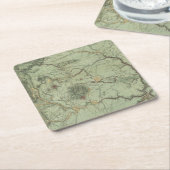 ニューメキシコの経済的な特徴 スクエアペーパーコースター (アングル)