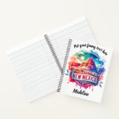 ニューメキシコの美しい風景のアート ノートブック (内部)