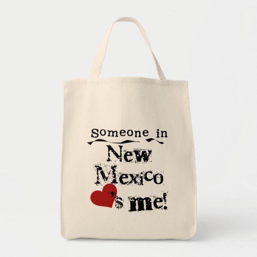 ニューメキシコの誰かは私を愛します ラージトートバッグ (正面)