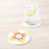 ニューメキシコの3つの十字ジアのシンボル コースター (側面)