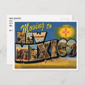 ニューメキシコへの移住 ヴィンテージ風 住所変更のお知らせ ポストカード (正面/裏面)