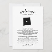 ニューメキシコへようこそ |の結婚レター&旅程 (正面)