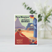 ニューメキシコアリゾナのビンテージ旅行はがき ポストカード (スタンド正面)