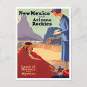 ニューメキシコアリゾナのビンテージ旅行はがき ポストカード (正面)