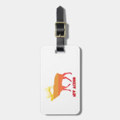 ニューメキシコエルク ラゲッジタグ (正面縦)