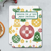 ニューメキシコクリスマスオーナメントズシアレッドグリーンブルー シーズンカード