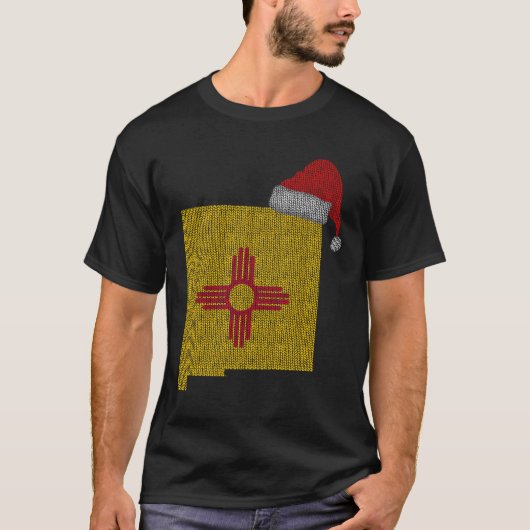 ニューメキシコクリスマスサンタハット Tシャツ (正面)