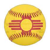 ニューメキシコグランジ州旗。～と共にニューメキシコ州旗 野球ボール (正面)