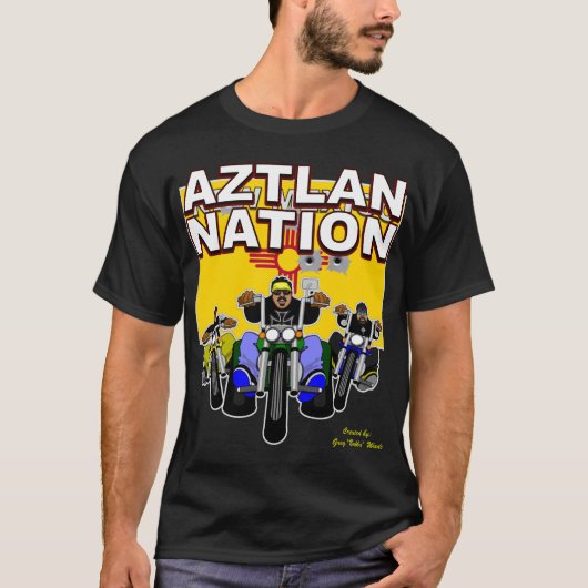 ニューメキシコバイクもしくは自転車に乗る人 Tシャツ (正面)