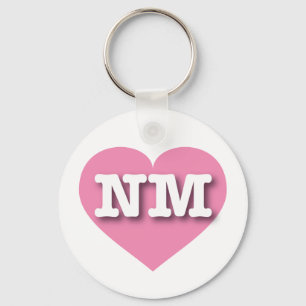 ニューメキシコピンクハート- I love NM キーホルダー