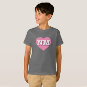 ニューメキシコピンクハート- I love NM Tシャツ (正面フル)