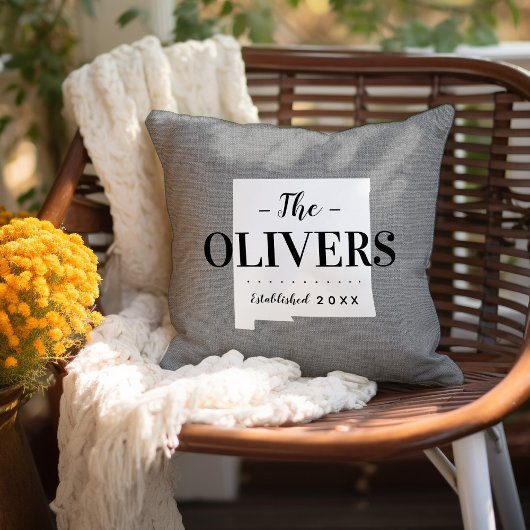 ニューメキシコファミリーモノグラム州装飾用クッション クッション