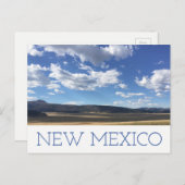 ニューメキシコブライトブルースカイ&マウンテンズポストカード ポストカード (正面/裏面)