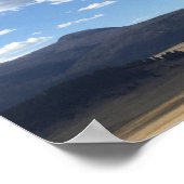 ニューメキシコブルースカイ平和雲写真 ポスター (角)